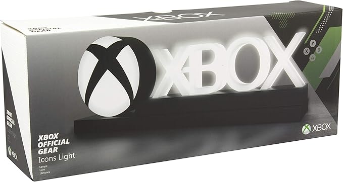 Paladone Xbox Icons Light, Dynamic and Standard Lighting Modes, Licensed Xbox Gaming Desk Accessory & Game Room Decor, Xbox Gift for Men - LeafyLoom