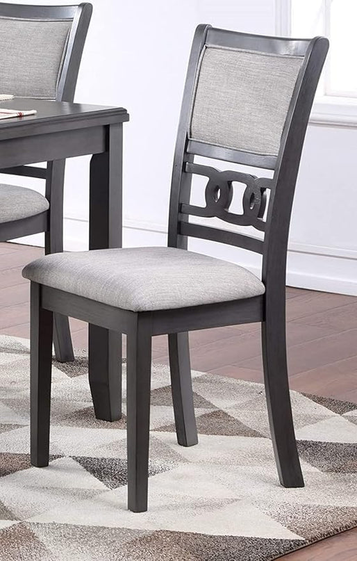New Classic Furniture Gia Dining Chairs, Set of 2, Gray - LeafyLoom