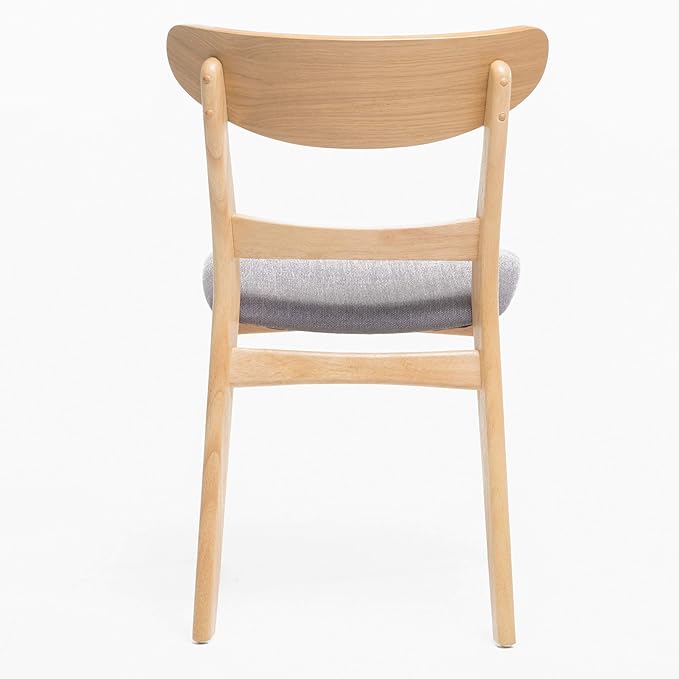 Christopher Knight Home Idalia Dining Chairs, 2-Pcs Set, Dark Grey / Oak Finish - LeafyLoom