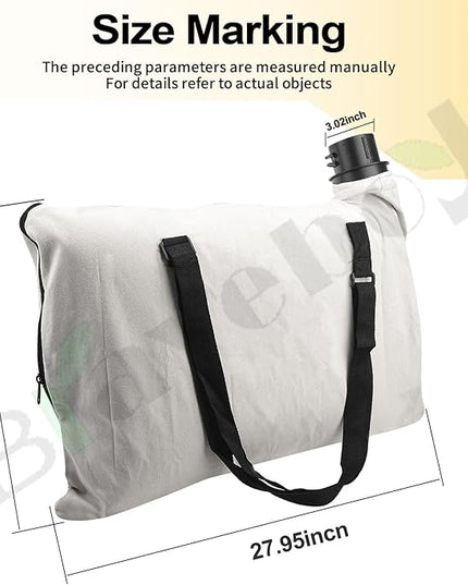 BV-005 610004-01 Shoulder Bag - by Braveboy, Compatible with Black & Decker 614000401 BV2500 BV4000 Leaf Blower - Replacement BV-005 Collection Bag (1) - LeafyLoom