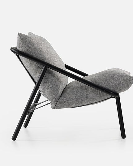 ZINUS Ada Sling Accent Chair, Metal Framed Armchair with Shredded Foam Cushioning, Light Grey - LeafyLoom