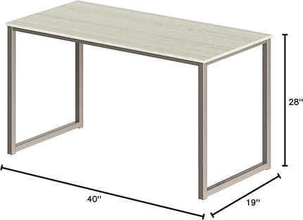 SHW Home Office 40-Inch Computer Desk, Maple - LeafyLoom