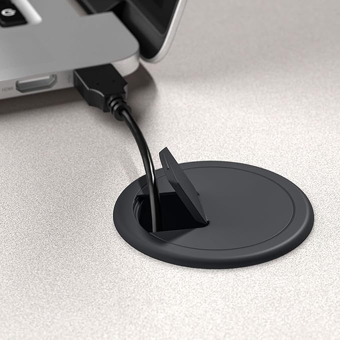 Bush Business Furniture Series A 36W Small Desk in White Spectrum and Slate, Compact Computer Table for Home or Professional Office - LeafyLoom