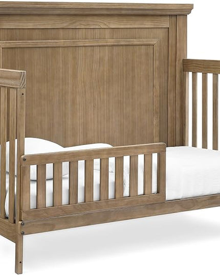 Delta Children Simmons Kids Paloma 4-in-1 Convertible Crib, Greenguard Gold Certified, Aged Oak - LeafyLoom