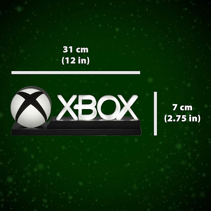 Paladone Xbox Icons Light, Dynamic and Standard Lighting Modes, Licensed Xbox Gaming Desk Accessory & Game Room Decor, Xbox Gift for Men - LeafyLoom