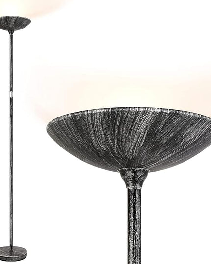 BoostArea Floor Lamp, Pole Standing Lamp, 20W 2000LM LED Torchiere Floor Lamp, Stepless Dimmable, Touch Control, 3000K Daylight, 50000hrs Lifespan,70.5 in Floor Lamps for Living Room,Bedroom,Office - LeafyLoom