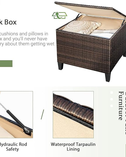 Flamaker patio sofa (2 Pieces) - LeafyLoom