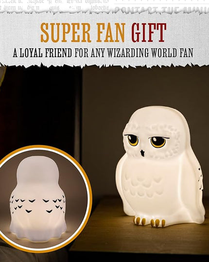Paladone Harry Potter Hedwig Owl Night Light - Harry Potter Decor - Bedroom Night Light for Kids - LeafyLoom