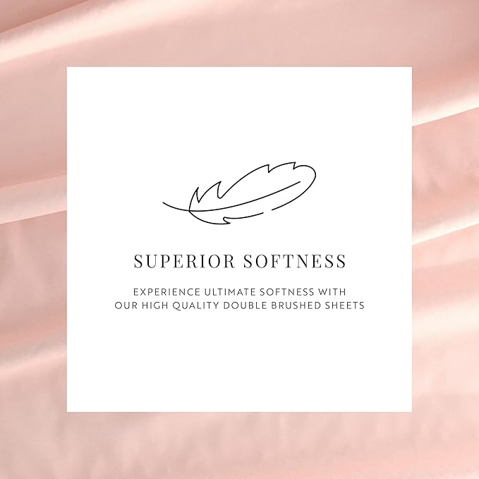 Linen Market Bed Sheets for Full Size Bed (Blush) - Sleep Better Than Ever with These Soft and Cooling Full Sheets - Deep Pocket Fits 16" Thick Beds - 4 Piece Full Sheet Set - LeafyLoom