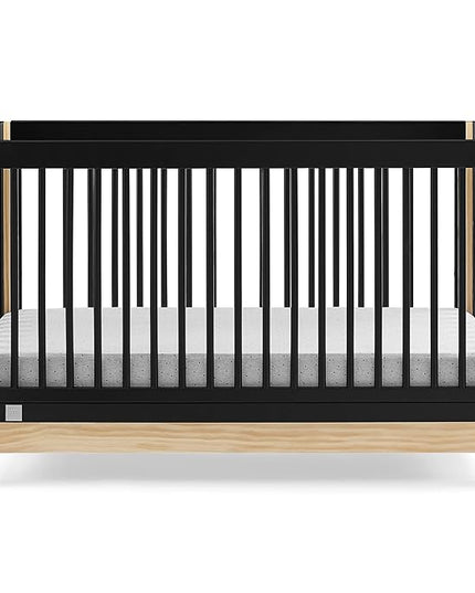 GAP babyGap Tate 4-in-1 Convertible Crib - Greenguard Gold Certified, Ebony/Natural - LeafyLoom