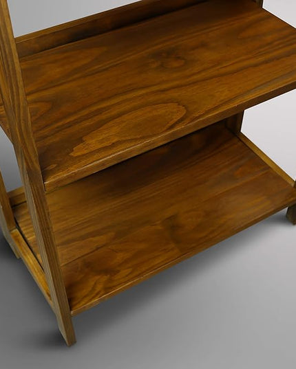 Casual Home Stratford 3-Shelf Folding Bookcase-Warm Brown - LeafyLoom