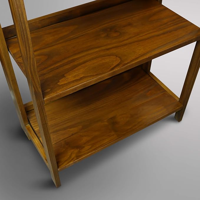 Casual Home Stratford 3-Shelf Folding Bookcase-Warm Brown - LeafyLoom