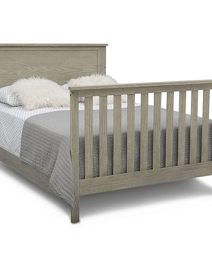 Delta Children Middleton 4-in-1 Convertible Baby Crib, Textured Limestone - LeafyLoom