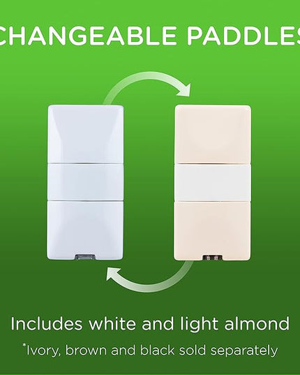 Enbrighten Z-Wave Smart Motion Sensor Light Indoor, On/Off, Vacancy/Occupancy Sensor, Includes White & Almond, Zwave Hub Required, Works with SmartThings, Wink, & Alexa, Smart Light Switch, 26931 Enbrighten