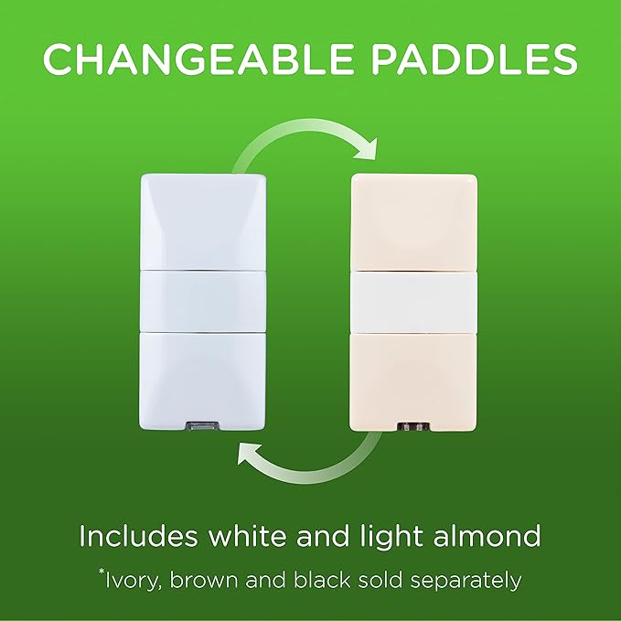 Enbrighten Z-Wave Smart Motion Sensor Light Indoor, On/Off, Vacancy/Occupancy Sensor, Includes White & Almond, Zwave Hub Required, Works with SmartThings, Wink, & Alexa, Smart Light Switch, 26931 Enbrighten