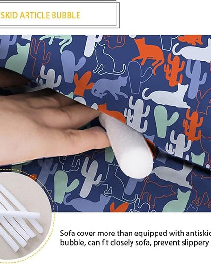 FKELYI Christmas Sofa Furniture Protector for Indoor Easy Going Stretch Sofa Slipcover Non-Slip Sofa Slicpovers Washable Sofa Couch Cover M FKELYI