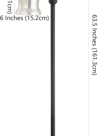 Safavieh FLL4058A Claudia Black 63.5-inch 2-Light (LED Bulbs Included) Floor Lamp - LeafyLoom