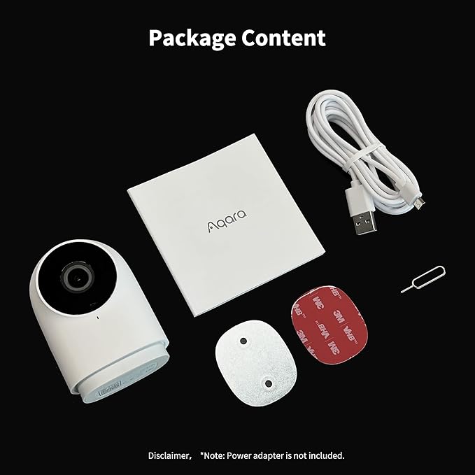 Aqara Security Camera Hub Indoor G2H Pro, 1080p HD HomeKit Secure Video Indoor Camera, Night Vision, Two-Way Audio, Zigbee Hub, Plug-in Cam Works with Alexa, Homekit, Compatible with Google Assistant Aqara