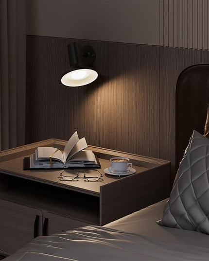 LED Cordless Desk Lamp,2600mAh RechargeableTable Lamp with USB Port,Metal Material,Versatile/3 Color Temperatures/360° Rotation/Memory Function,Reading Light for Office Home Bedside(Black) - LeafyLoom