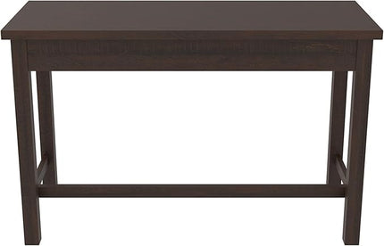 Signature Design by Ashley Camiburg Modern Home Office Writing Desk with Drawers, Warm Brown - LeafyLoom