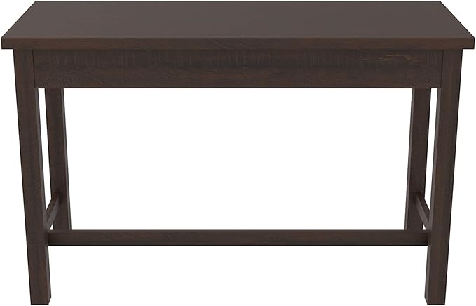 Signature Design by Ashley Camiburg Modern Home Office Writing Desk with Drawers, Warm Brown - LeafyLoom