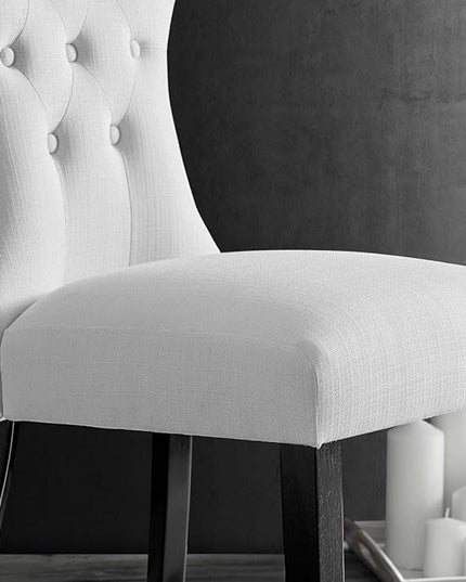 Modway Silhouette Chair, White 24.5 x 18 x 36 - LeafyLoom