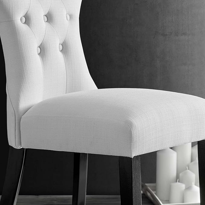 Modway Silhouette Chair, White 24.5 x 18 x 36 - LeafyLoom