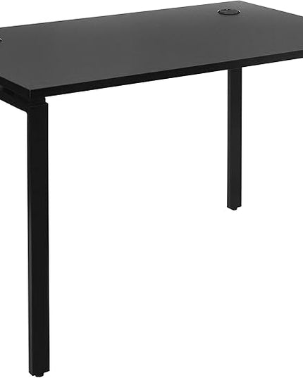 OSP Home Furnishings Prado Home Office Writing Desk, 48 Inches 30 Inches, 48-inches Wide x 30-inches High, Black - LeafyLoom