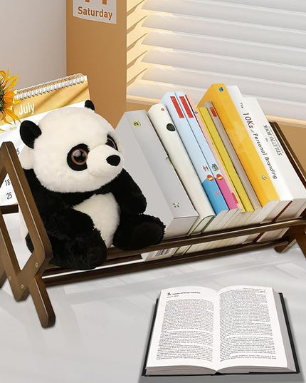 Bookshelf for Desk,Mini Bookshelf,Desktop shelf,Small Bookcase, Book Organizer and Storage Rack for Living Room, Bedroom, Home Office,Kids Room,Desk Shelves - LeafyLoom