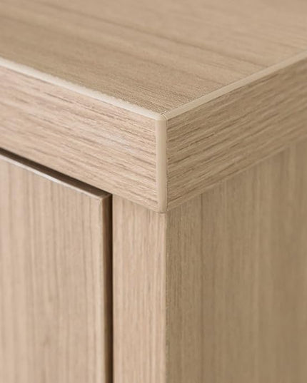 South Shore Helsy 2-Drawer File Cabinet, Lateral, Soft Elm and White - LeafyLoom