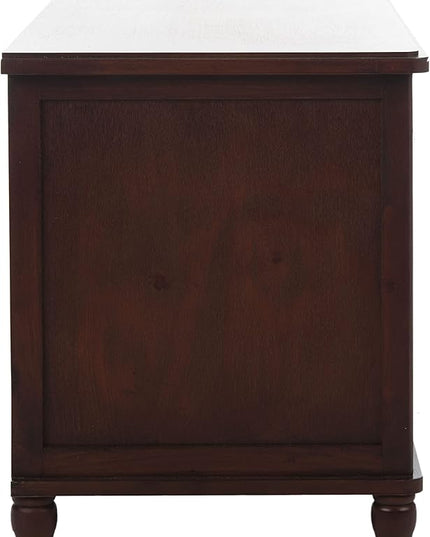 Safavieh Home Collection Rooney Entertainment TV Unit, Cherry - LeafyLoom