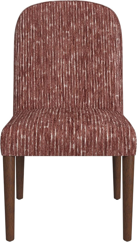 HomePop Classic Parsons Dining Chairs, Red Rust Chenille Woven (Single Pack) - LeafyLoom