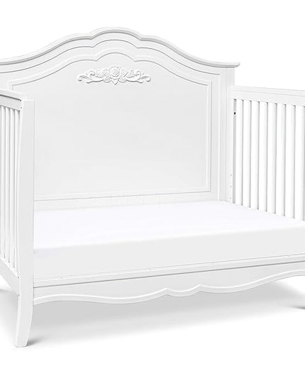 DaVinci Fiona 4-in-1 Convertible Crib in White, Greenguard Gold Certified - LeafyLoom
