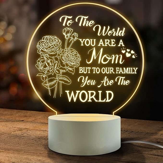 Mother's Gift-Best Mom Birthday Gifts from Daughter Son，Mom Birthday Gifts Night Light，Room Decoration Mom's Gifts - LeafyLoom
