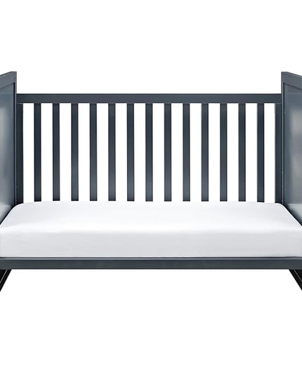 Baby Relax Miles 2-in-1 Convertible Crib, Graphite Blue - LeafyLoom