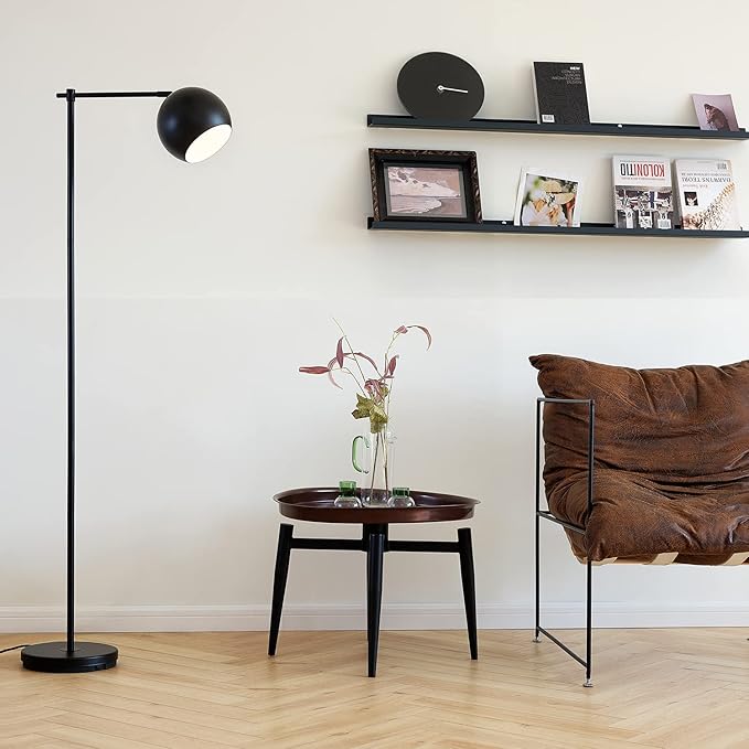 Globe Electric 67503 Floor Lamps, Molly (Black) - LeafyLoom