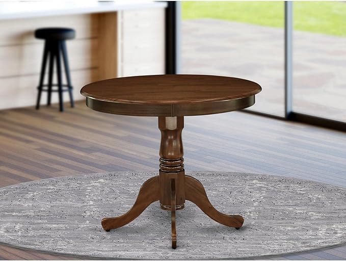East West Furniture Kitchen Table, 36x36 Inch, ANT-AWA-TP - LeafyLoom