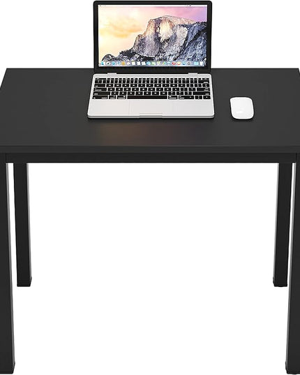 SDHYL 31.4 inch Study Computer Desk, Small Writing Desk, Modern Simple Style PC Table for Home Office, Black - LeafyLoom