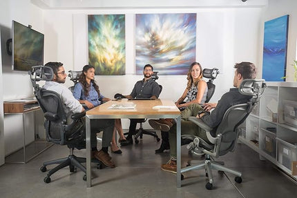 The Original Headrest for The Herman Miller Aeron Chair H3 Carbon | Colors and Mesh Match Classic Aeron Chair 2016 and Earlier Models | Headrest ONLY - Chair Not Included - LeafyLoom