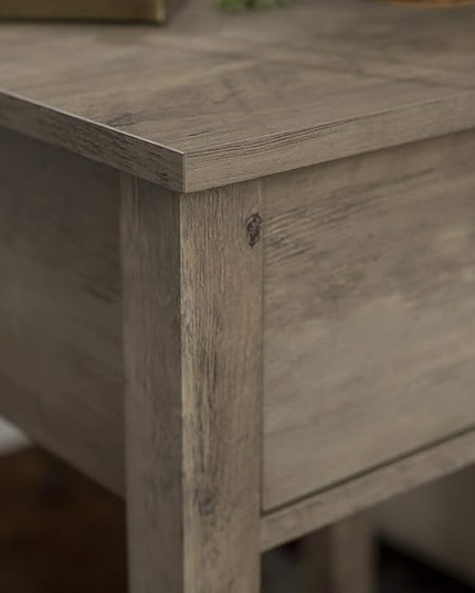 Walker Edison Farmhouse Square Side Accent Table Set-Living-Room Storage End Table with Storage Door Nightstand Bedroom, 18 Inch, Grey Wash - LeafyLoom