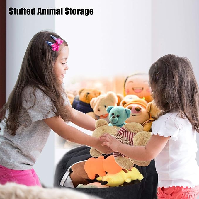 Kisoy Bean Bag Chair Cover (No Filler) Stuffed Animal Storage Bean Bag Cover Pets Dogs/Cats Lazy Beds. Washable Ultra Soft Corduroy Stuffed for Organizing Plush Toys or Textile, Sack Bean Bag - LeafyLoom