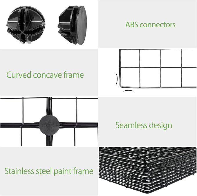 Wolizom Wire Cube Storage, Metal Grids Shelves Bookshelf, Stackable Modular Shelving Organizer, DIY Closet Bookcase Bookshelf, Grid Storage Shelf for Bedroom, Living Room, Office (Black, 12 Cube) - LeafyLoom
