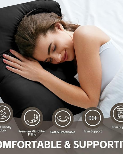 HIMOON Bed Pillows for Sleeping 4 pack,Standard Size Cooling Pillows Set of 4,Top-end Microfiber Cover for Side Stomach Back Sleepers(Mixed color) - LeafyLoom
