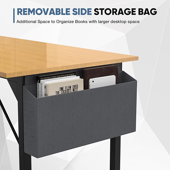 32 Inch Small Office Desk Modern Simple Style Writing Study Work Computer Table for Home Bedroom - LeafyLoom