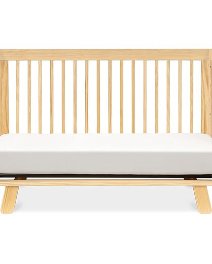 babyletto Hudson 3-in-1 Convertible Crib with Toddler Bed Conversion Kit in Natural, Greenguard Gold Certified - LeafyLoom