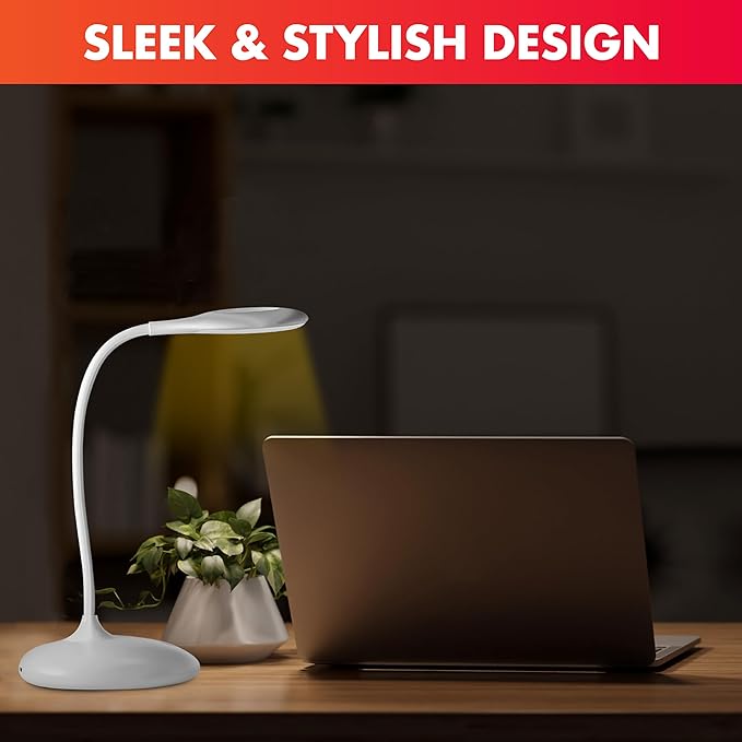 Mito Red Light - Amber Light Lamp - Portable & Flexible Amber Table Lamp - Cordless Lamp, Rechargeable Reading Lamp - Amber Lamp - LeafyLoom