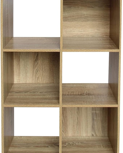PACHIRA E-Commerce US 6 Cube Storage Organizer Unit Shelf, Closet Cabinet, Bookshelf File Organizer Rack in Living Room, Bedroom, Study,OAK - LeafyLoom