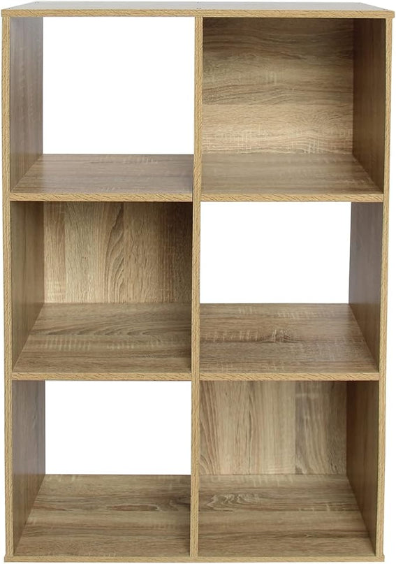 PACHIRA E-Commerce US 6 Cube Storage Organizer Unit Shelf, Closet Cabinet, Bookshelf File Organizer Rack in Living Room, Bedroom, Study,OAK - LeafyLoom