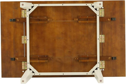 East West Furniture NDDA5-WHI-W Norden 5 Piece Dinette Set for 4 Includes a Rectangle Table with Dropleaf and 4 Dining Room Chairs, 30x48 Inch - LeafyLoom