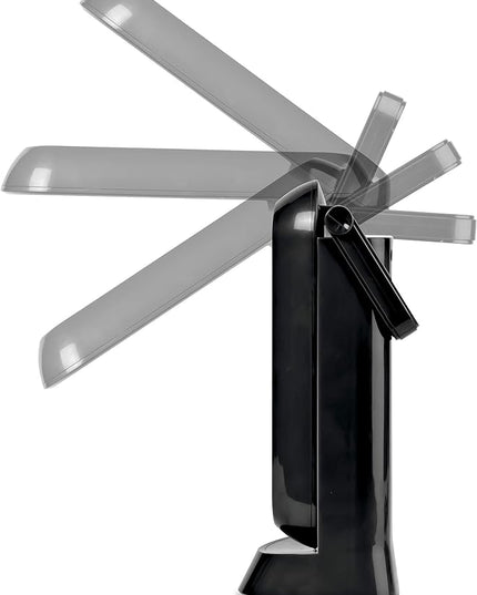 OttLite Folding Task Lamp, Black – Multi-Position Shade, Fold-Up Design, Portable Handle, Low Heat, Low Glare Illumination, Fits Desks & Workstations - LeafyLoom